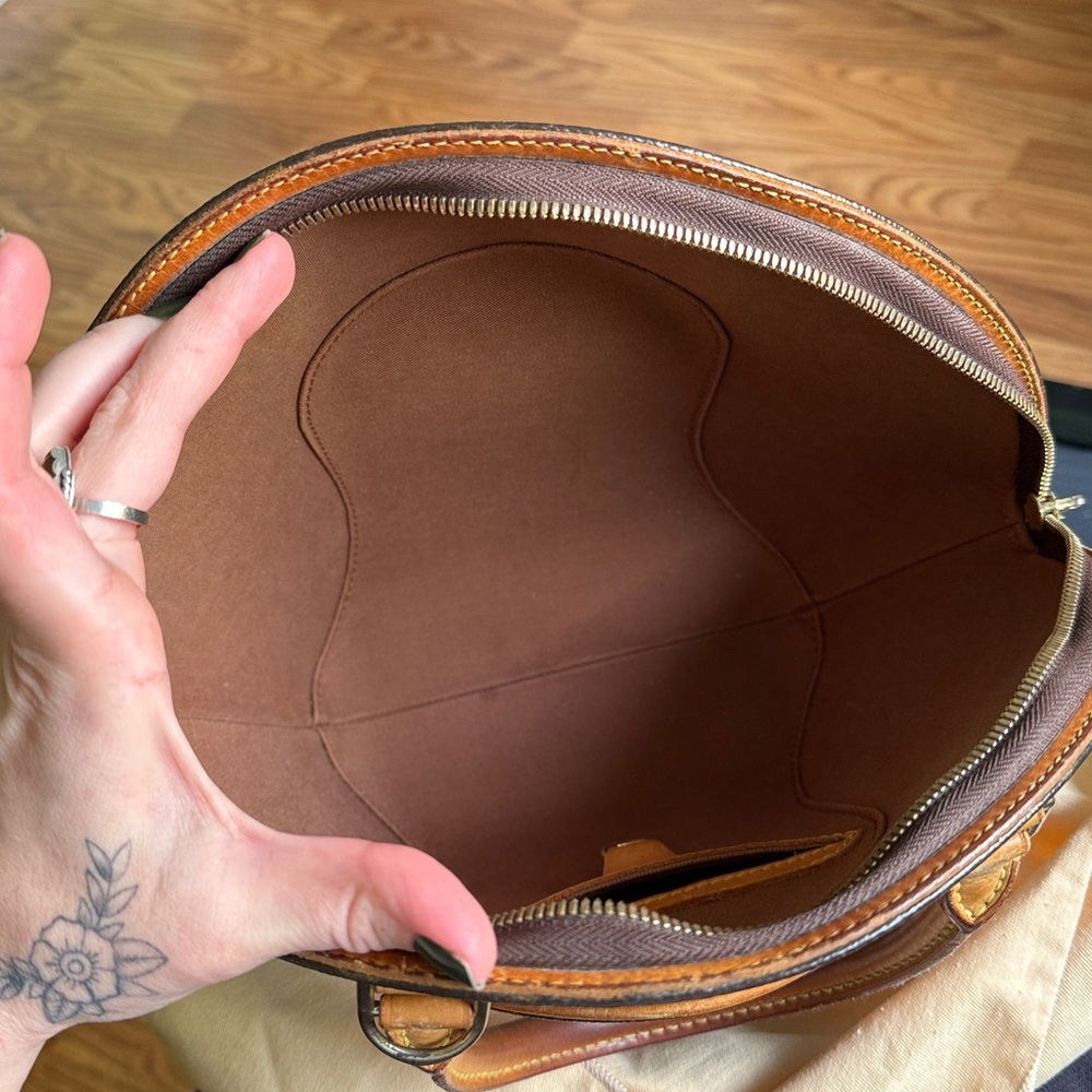 Louis Vuitton Brown Monogram Tote - Picture 6 of 11
